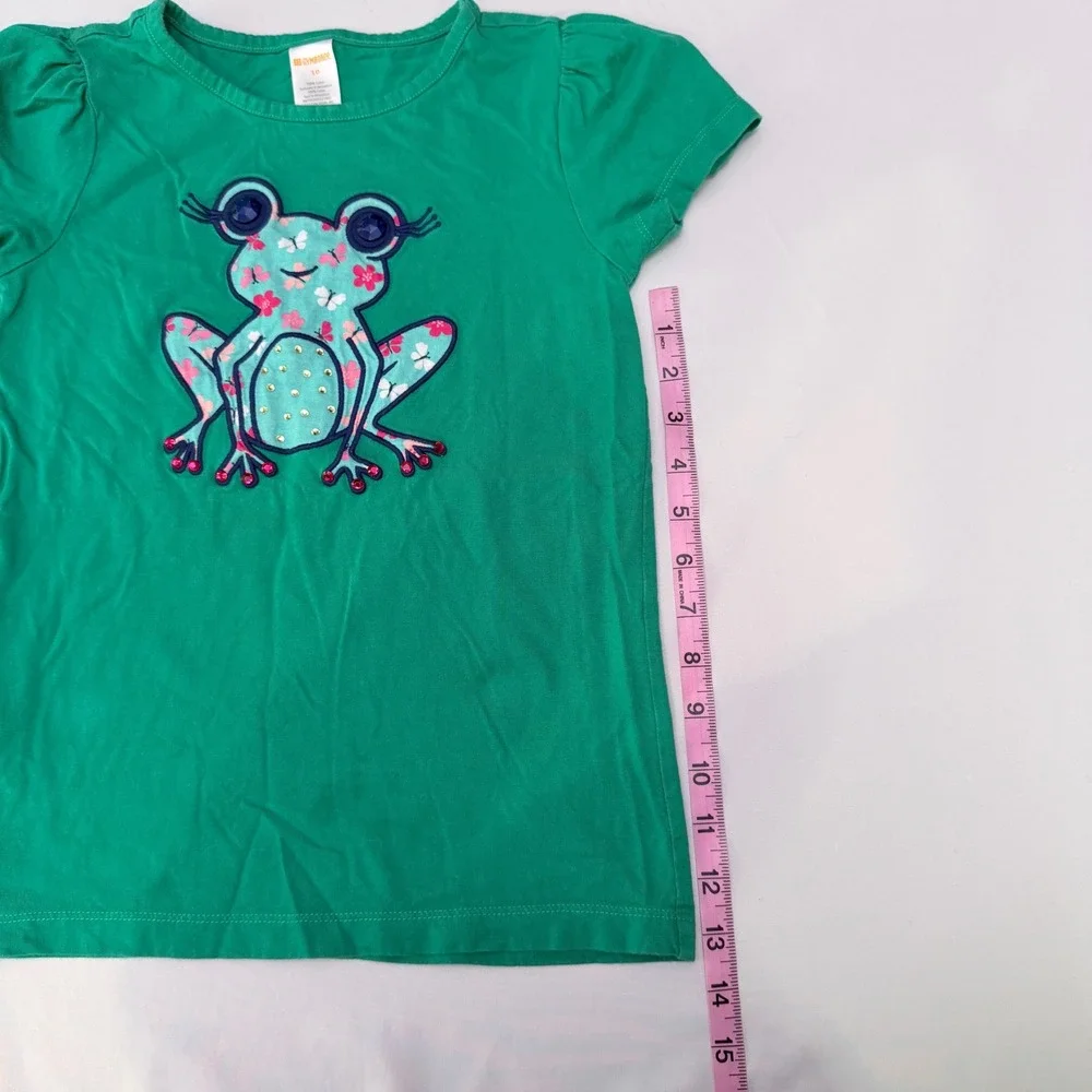 Girls Green Frog T-Shirt‎